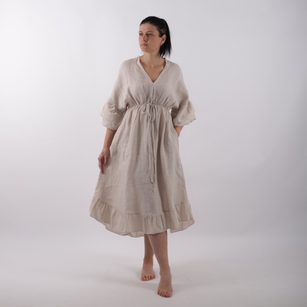 Marisol linane kleit "Desiree" beež