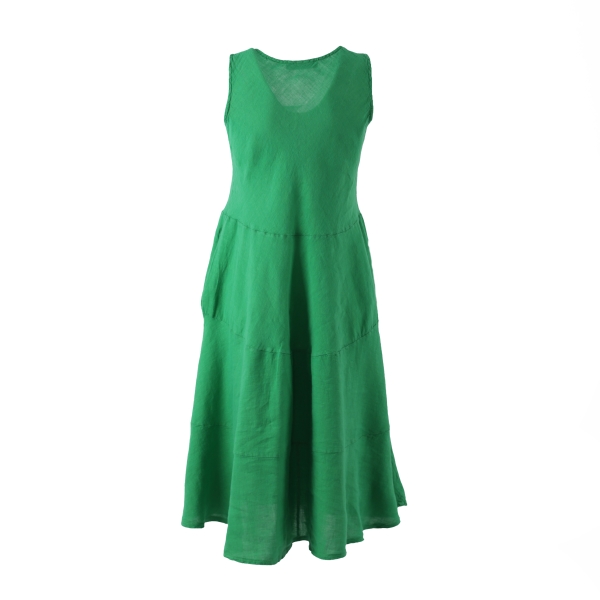 Marisol linane kleit "Anita" roheline